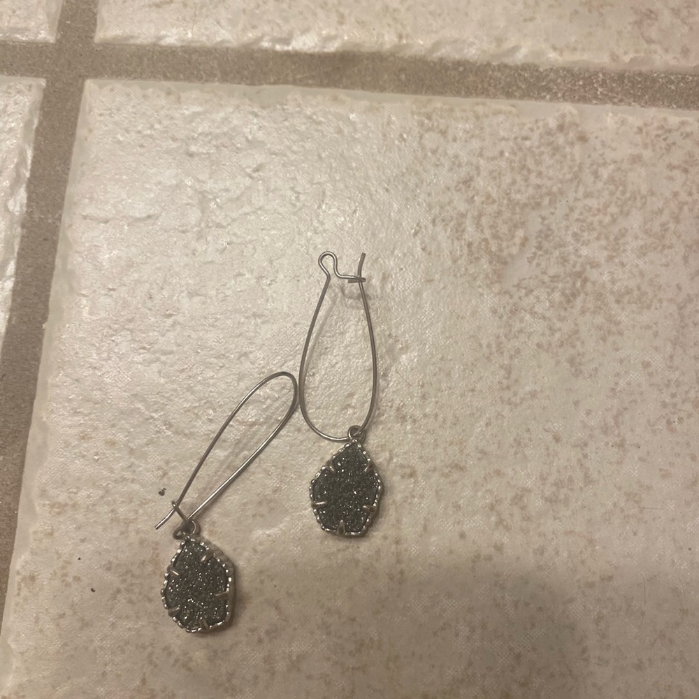 Kendra Scott Silver Drop Earrings